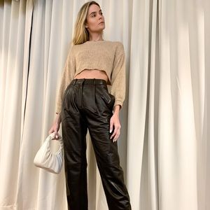 Tan Crop Top Sweater